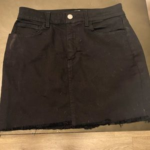 Black jean skirt